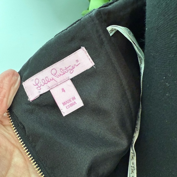 Lilly Pulitzer Black Strapless Lace Dress - Picture 3 of 3